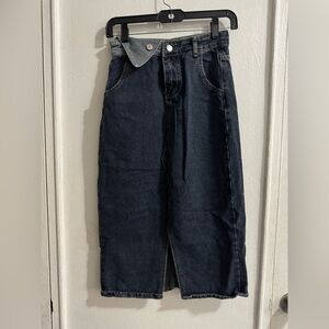 Midi Denim Skirt
